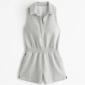 Abercrombie & Fitch | YPB neoKNIT Polo Romper Heather Grey (XS)